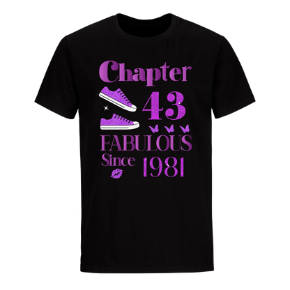 CHAPTER 43RD 1981 UNISEX SHIRT