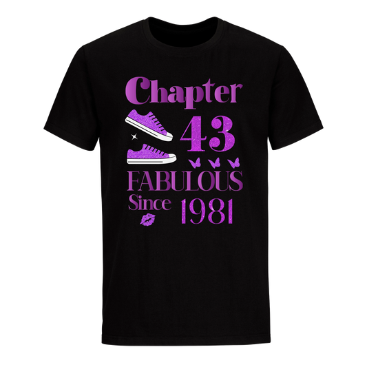 CHAPTER 43RD 1981 UNISEX SHIRT