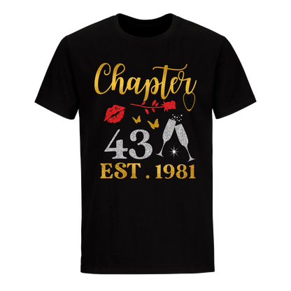 CHAPTER 43 EST 1981 UNISEX SHIRT