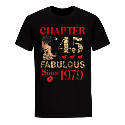 CHAPTER 45TH FAB SINCE 1979 UNISEX SHIRT