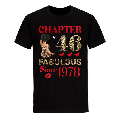 CHAPTER 46TH FAB SINCE 1978 UNISEX SHIRT