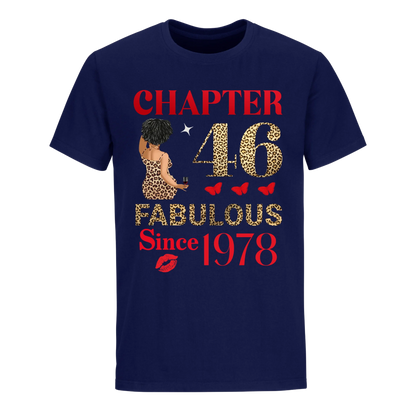 CHAPTER 46TH FAB SINCE 1978 UNISEX SHIRT