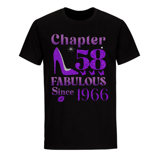 CHAPTER 58TH FABULOUS SINCE 1966 UNISEX SHIRT