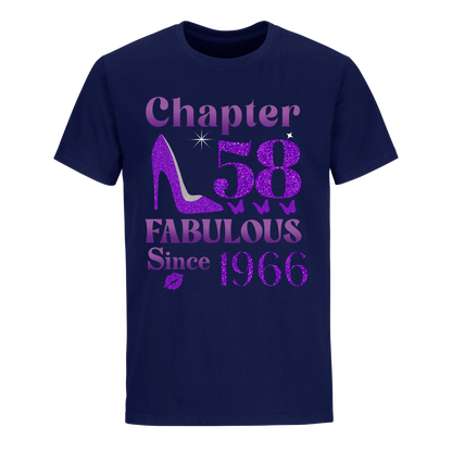 CHAPTER 58TH FABULOUS SINCE 1966 UNISEX SHIRT