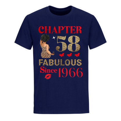 CHAPTER 58 FAB SINCE 1966 UNISEX SHIRT