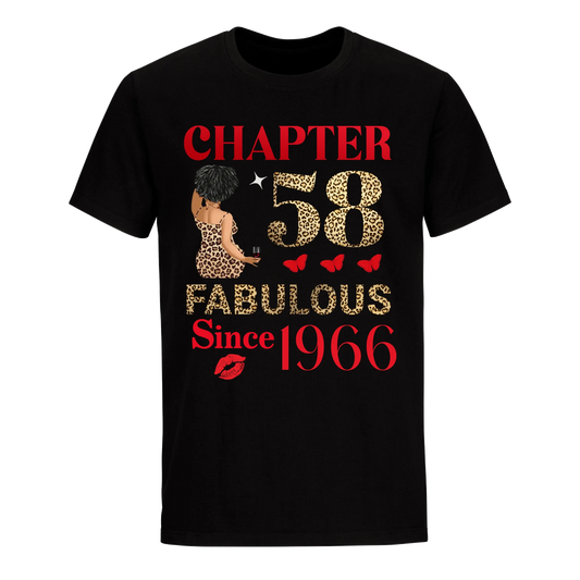 CHAPTER 58TH FAB SINCE 1966 UNISEX SHIRT