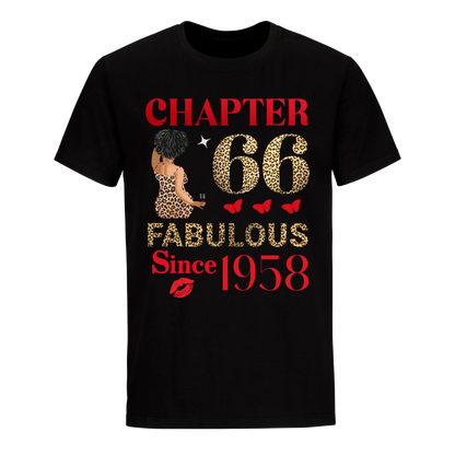 CHAPTER 66TH FAB SINCE 1958 UNISEX SHIRT