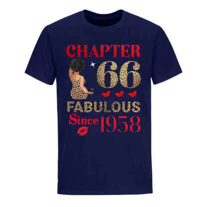 CHAPTER 66TH FAB SINCE 1958 UNISEX SHIRT