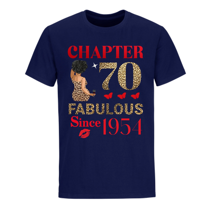 CHAPTER 70TH FAB SINCE 1954 UNISEX SHIRT