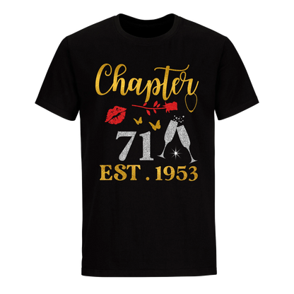 CHAPTER 71ST EST 1953 UNISEX SHIRT