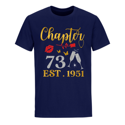 CHAPTER 73RD EST 1951 UNISEX SHIRT