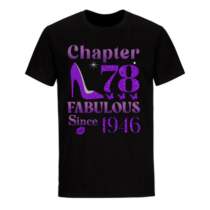 CHAPTER 78TH FABULOUS SINCE 1946 UNISEX SHIRT