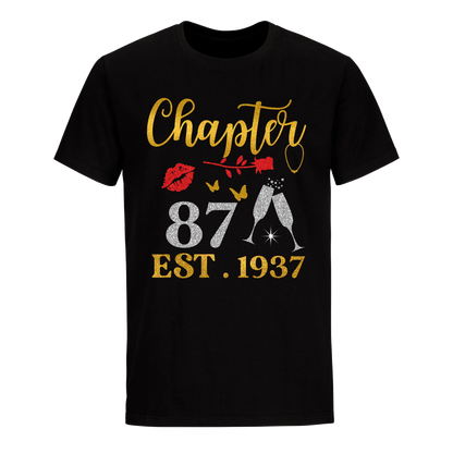 CHAPTER 87 EST 1937 UNISEX SHIRT