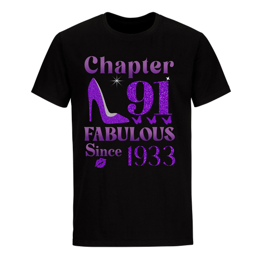 CHAPTER 91ST FABULOUS SINCE 1933 UNISEX SHIRT