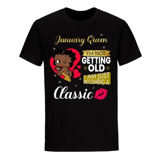 JANUARY BATTY BOOP TEN GOLDEN UNISEX SHIRT