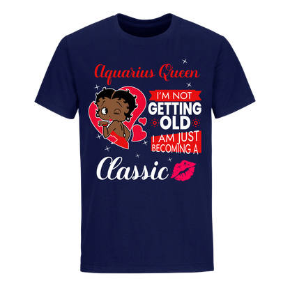 AQUARIUS BATTY BOOP TEN RED UNISEX SHIRT