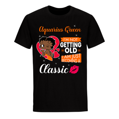 AQUARIUS BATTY BOOP TEN ORANGE UNISEX SHIRT