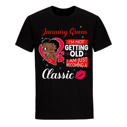 JANUARY BATTY BOOP TEN RED UNISEX SHIRT