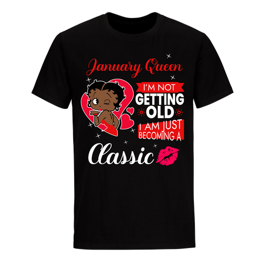 JANUARY BATTY BOOP TEN RED UNISEX SHIRT