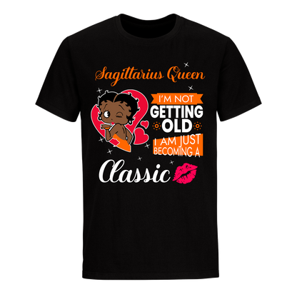 SAGITTARIUS BATTY BOOP TEN ORANGE UNISEX SHIRT