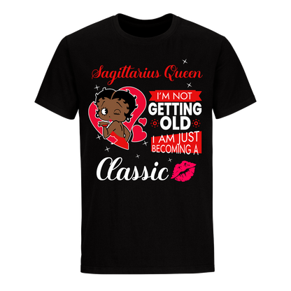 SAGITTARIUS BATTY BOOP TEN RED UNISEX SHIRT