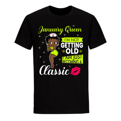 JANUARY BATTY BOOP ELEVEN GREEN UNISEX SHIRT