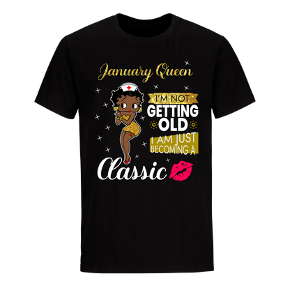 JANUARY BATTY BOOP ELEVEN GOLDEN UNISEX SHIRT