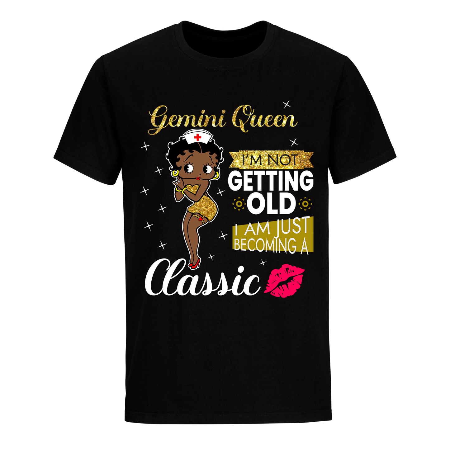 GEMINI BATTY BOOP ELEVEN GOLDEN UNISEX SHIRT