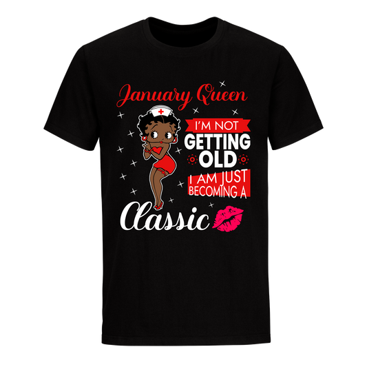 JANUARY BATTY BOOP ELEVEN RED UNISEX SHIRT