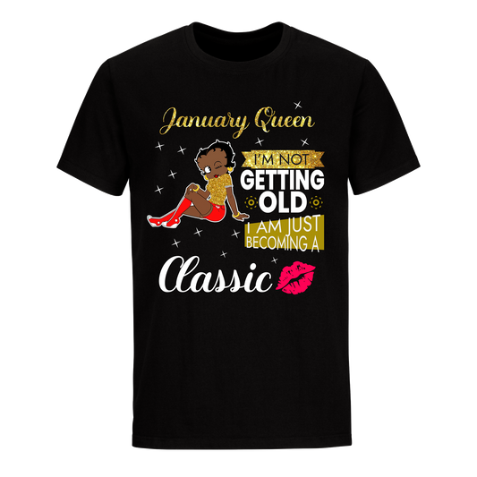 JANUARY BATTY BOOP TWELVE GOLDEN UNISEX SHIRT