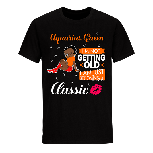 AQUARIUS BATTY BOOP TWELVE ORANGE UNISEX SHIRT