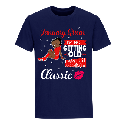 JANUARY BATTY BOOP TWELVE RED UNISEX SHIRT