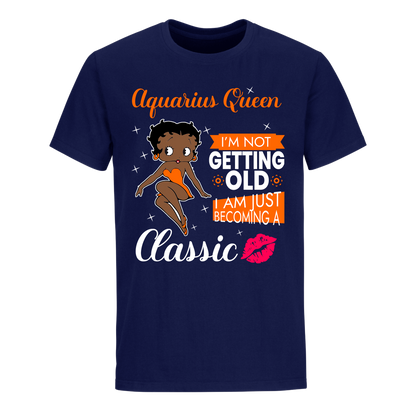 AQUARIUS BATTY BOOP THIRTEEN ORANGE UNISEX SHIRT