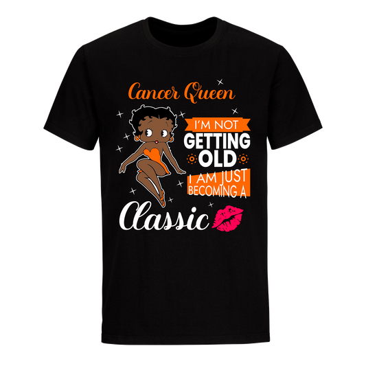 CANCER BATTY BOOP THIRTEEN ORANGE UNISEX SHIRT