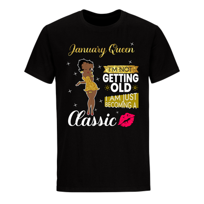 JANUARY BATTY BOOP FOURTEEN GOLDEN UNISEX SHIRT