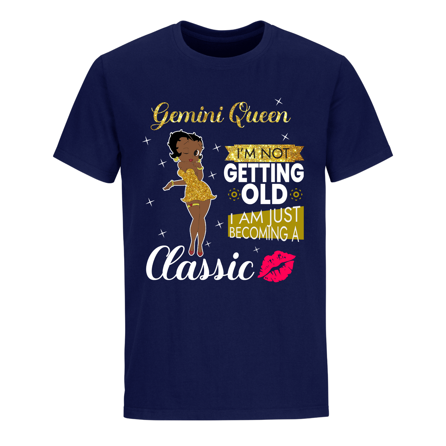 GEMINI BATTY BOOP FOURTEEN GOLDEN UNISEX SHIRT