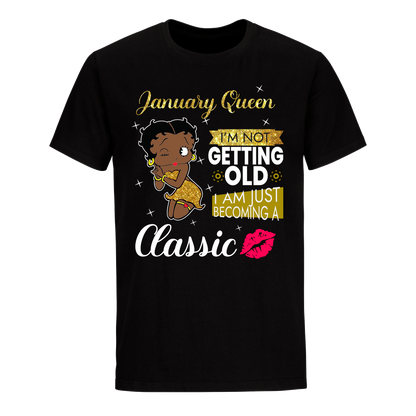 JANUARY BATTY BOOP FIFTEEN GOLDEN UNISEX SHIRT