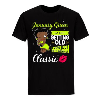 JANUARY BATTY BOOP FIFTEEN GREEN UNISEX SHIRT