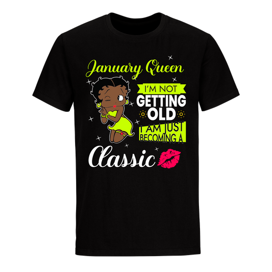 JANUARY BATTY BOOP FIFTEEN GREEN UNISEX SHIRT