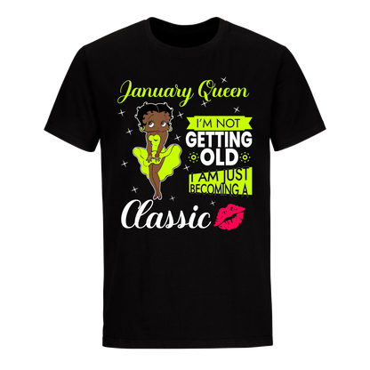 JANUARY BATTY BOOP SIXTEEN GREEN UNISEX SHIRT