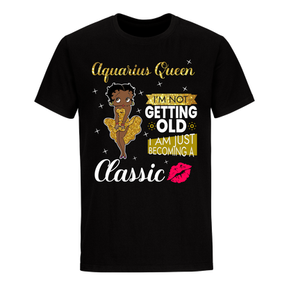 AQUARIUS BATTY BOOP SIXTEEN GOLDEN UNISEX SHIRT