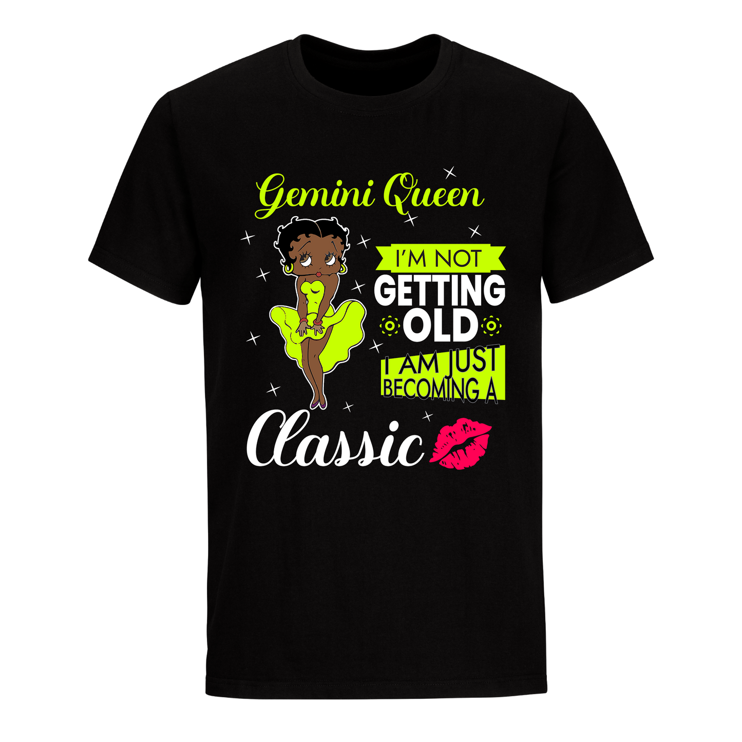 GEMINI BATTY BOOP SIXTEEN GREEN UNISEX SHIRT