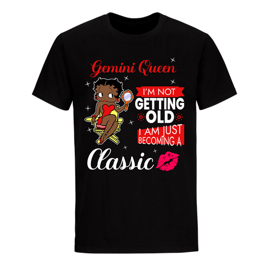 GEMINI BATTY BOOP TWO RED UNISEX SHIRT