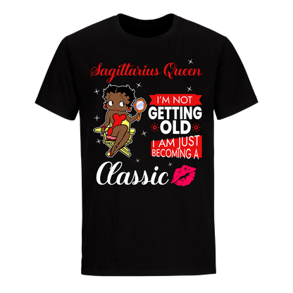 SAGITTARIUS BATTY BOOP TWO RED UNISEX SHIRT