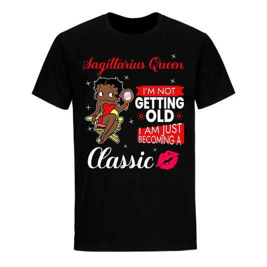 SAGITTARIUS BATTY BOOP TWO RED UNISEX SHIRT