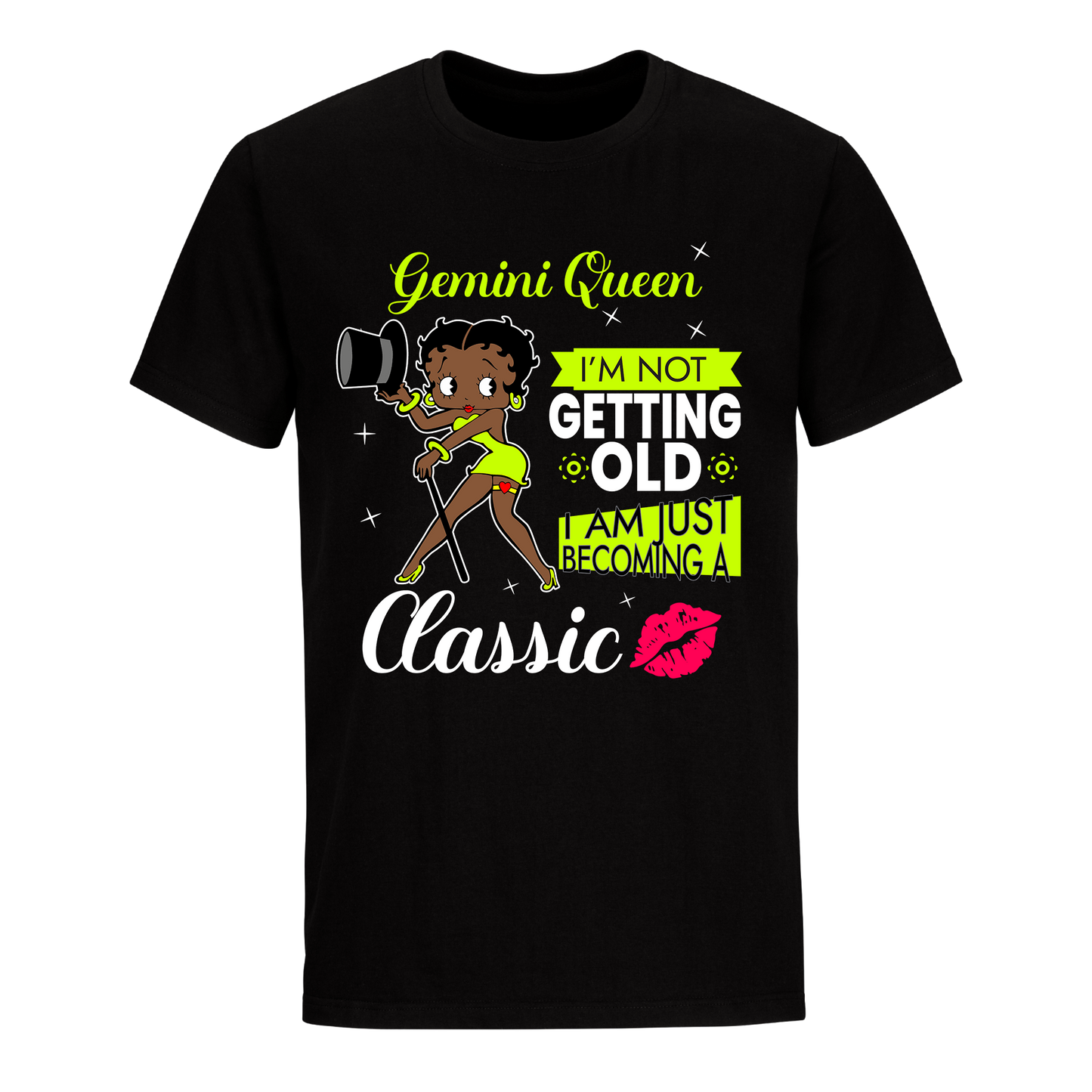 GEMINI BATTY BOOP THREE GREEN UNISEX SHIRT