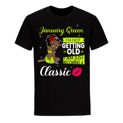 JANUARY BATTY BOOP FOUR GREEN UNISEX SHIRT