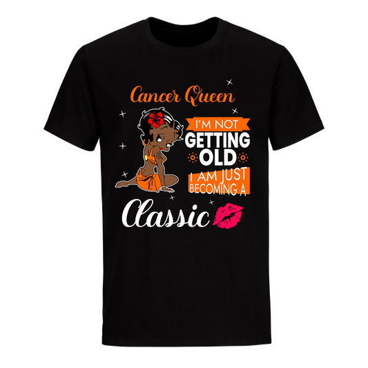 CANCER BATTY BOOP FOUR ORANGE UNISEX SHIRT