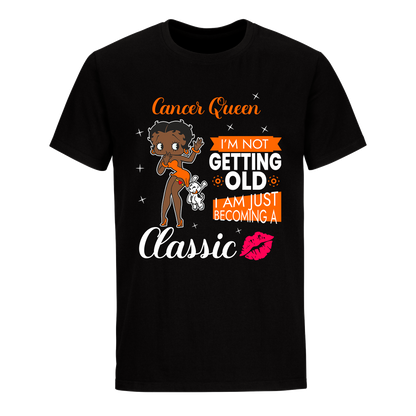 CANCER BATTY BOOP FIVE ORANGE UNISEX SHIRT