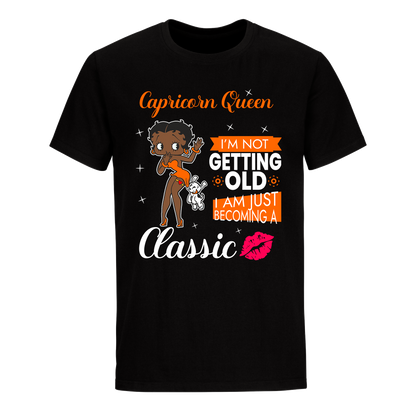 CAPRICORN BATTY BOOP FIVE ORANGE UNISEX SHIRT